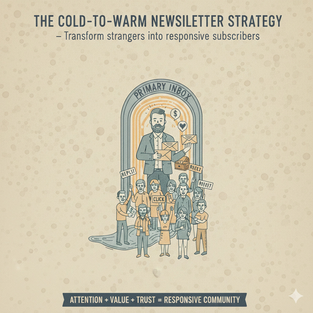 The Cold-to-Warm Newsletter Strategy, Transform Strangers into Responsive Subscribers
