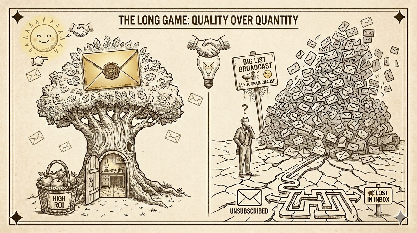 The Long Game of Email: Why Small Lists Often Outperform Big Ones